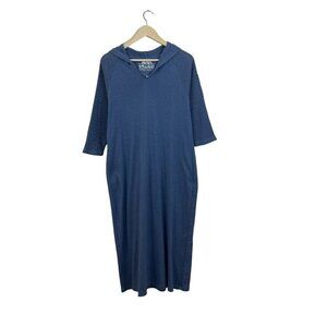 Produce Company Produce Studio Medium Dress Home Grown Midi USA Blue Womens